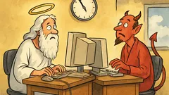 Ανέκδοτο: Ο Θεός και ο διάβολος σε υπολογιστές