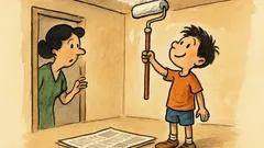 Ανέκδοτο: Ο Τοτός βάφει το ταβάνι