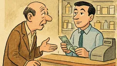 Ανέκδοτο: Μήπως βρήκατε ένα πεντοχίλιαρο εδώ;