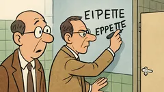 Ανέκδοτο: Ένας καθηγητής πιάνει συνάδελφο στην τουαλέτα