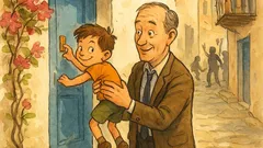 Ανέκδοτο: Ένα αγοράκι δεν φτάνει το κουδούνι