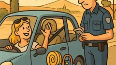 Ανέκδοτο: Σταματάει ο αστυνομικός μια ξανθιά…