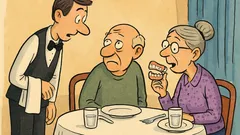 Ανέκδοτο: Ηλικιωμένο ζευγάρι πήγε σε εστιατόριο
