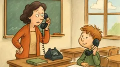 Ανέκδοτο: Χτυπάει το τηλέφωνο στο σχολείο…