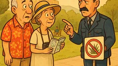 Ανέκδοτο: Σταματάει αστυνομικός ζευγάρι στο πάρκο