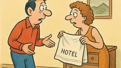 Ανέκδοτο: Αγάπη μου, πώς λεγόταν το ξενοδοχείο;