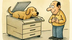 Ανέκδοτο: Τι παίρνουμε αν διασταυρώσουμε σκύλο με φωτοτυπία;