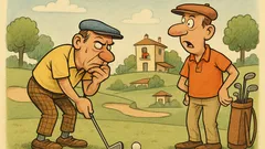 Ανέκδοτο: Δύο φίλοι παίζουν γκολφ...