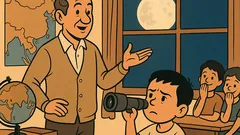 Ανέκδοτο: Γιαννάκη, το φεγγάρι ή η Κίνα;