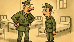 Ανέκδοτο: Δεκανέας βρίσκει άδειο τον θάλαμο