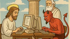 Ανέκδοτο: Ο Διάβολος προκαλεί τον Χριστό σε coding