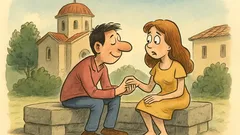 Ανέκδοτο: «Σ’ αγαπώ, σ’ αγαπώ, σ’ αγαπώ…»