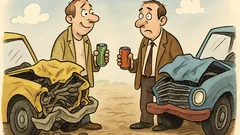 Ανέκδοτο: Δύο άσπονδοι εχθροί τρακάρουν άσχημα