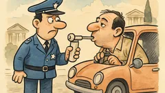 Ανέκδοτο: Όταν σε σταματήσει για αλκοτέστ…