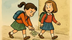 Ανέκδοτο: Δύο κοριτσάκια γυρνούν από το σχολείο