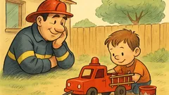 Ανέκδοτο: Ένας πυροσβέστης χαζεύει ένα πιτσιρίκι