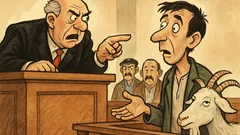 Ανέκδοτο: Στο επαρχιακό δικαστήριο, ποιος είδε τις κατσίκες;