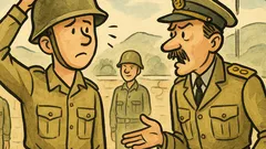 Ανέκδοτο: Ένας στρατιώτης ξύνει το κράνος