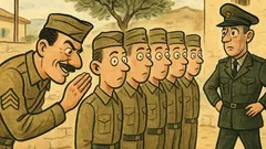 Ανέκδοτο: Ο λοχίας εκπαιδεύει τους στρατιώτες