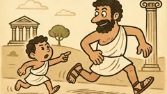 Ανέκδοτο: «Μπαμπά, μην τρέχεις…»